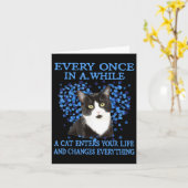 たまに猫が入ってくる カード (黄色い花)