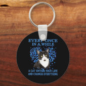 たまに猫が入ってくる キーホルダー (正面)