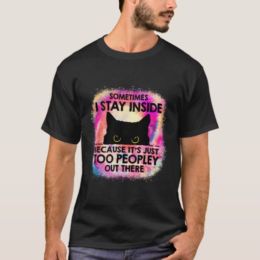 たまにBが人過ぎるから中に居ることもある Tシャツ (正面)