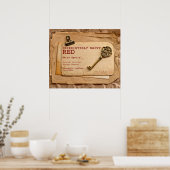 たまらなく幸せな赤ワインのポスター! ポスター (キッチン)