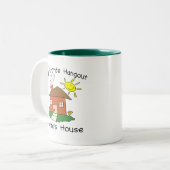 たまり場のNonniのお気に入りのな家 ツートーンマグカップ (正面左)