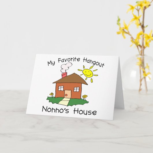 たまり場のNonnoのお気に入りのな家 カード (黄色い花)