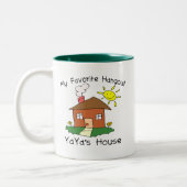 たまり場のYaYaのお気に入りのな家 ツートーンマグカップ (左)