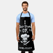 ために死ぬステーキ エプロン (着用した状態)