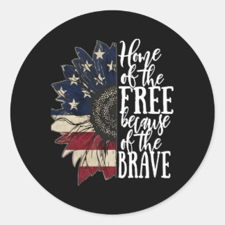 ために無料のアメリカ国旗の愛国者の故郷 ラウンドシール