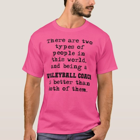 ためのバおもしろいレーボールコーチ Tシャツ (正面)