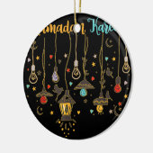 ためのラマダンクールカレムイスラム断食服 セラミックオーナメント (左)