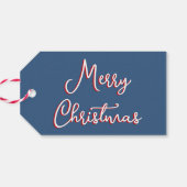 ための青いホリすてきーのメリーシンプルクリスマス ギフトタグ (裏面横)