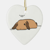 ため息をつくLOP セラミックオーナメント (右)