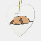 ため息をつくLOP セラミックオーナメント (左)