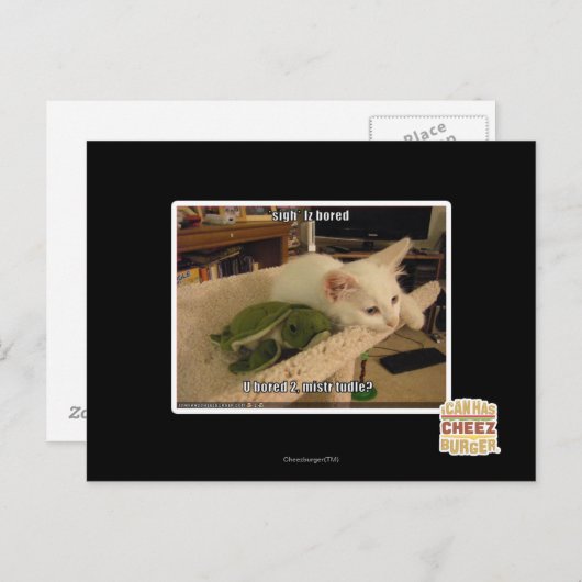ため息。 Izは退屈しました ポストカード (正面/裏面)