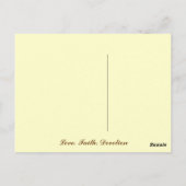 たゆまぬ献身 – はがき (裏面)