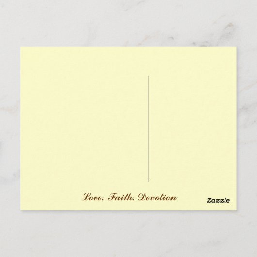 たゆまぬ献身 – はがき (裏面)