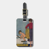 たらいのスキューバ ラゲッジタグ (正面縦)