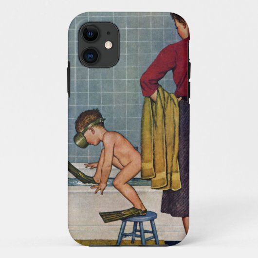 たらいのスキューバ Case-Mate iPhoneケース (裏面)