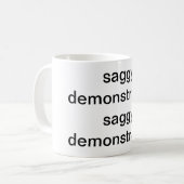 たるんだデモンストレーション コーヒーマグカップ (正面左)