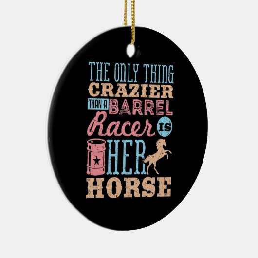 たる競走馬熱狂するより唯一のもの セラミックオーナメント (右)