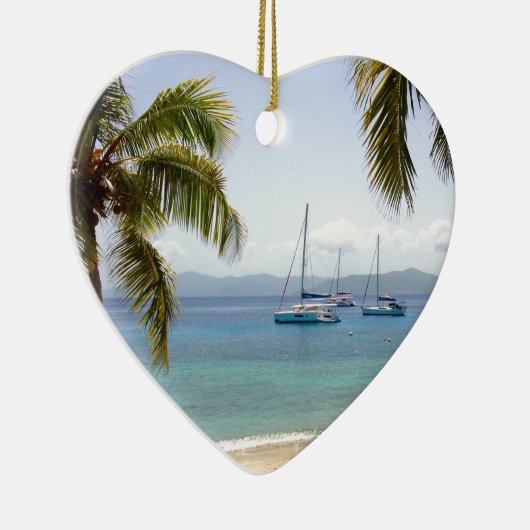 たる製造人の島英領バージン諸島 セラミックオーナメント (右)
