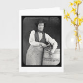 たる製造人の銀板写真1844年のポートレート カード (黄色い花)