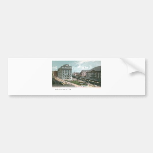 たる製造人連合。 NY都市 バンパーステッカー (正面)