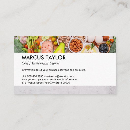 たんぱく野菜ナッツ果実 名刺 (裏面)