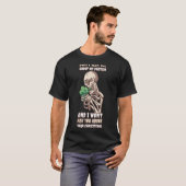 たんぱく頼質ビーガンについて知らない Tシャツ (正面フル)