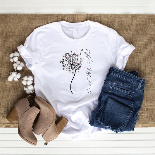 たんぽぽのヨガデザイン Just Breathe Tシャツ