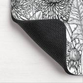 たんぽぽ(黒と白) マウスパッド (コーナー)