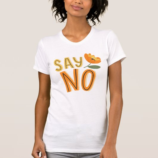 だからいいえ Tシャツ (正面)
