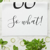 だからおもしろい水の色フローラ60誕生日 キッチンタオル (折り畳み)