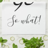 だからおもしろい水の色フローラ90誕生日 キッチンタオル (折り畳み)