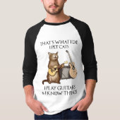だからギターの猫を飼ってい遊る Tシャツ (正面)