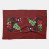 だからクリスマス猫のティータオル キッチンタオル (横)