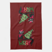 だからクリスマス猫のティータオル キッチンタオル (縦)