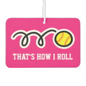 だからソフトボー転がルのおもしろい車の空気 カーエアーフレッシュナー (正面)