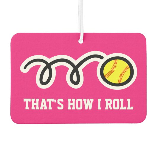 だからソフトボー転がルのおもしろい車の空気 カーエアーフレッシュナー (正面)