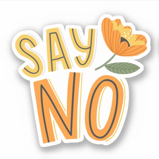 だからダメ シール (正面)