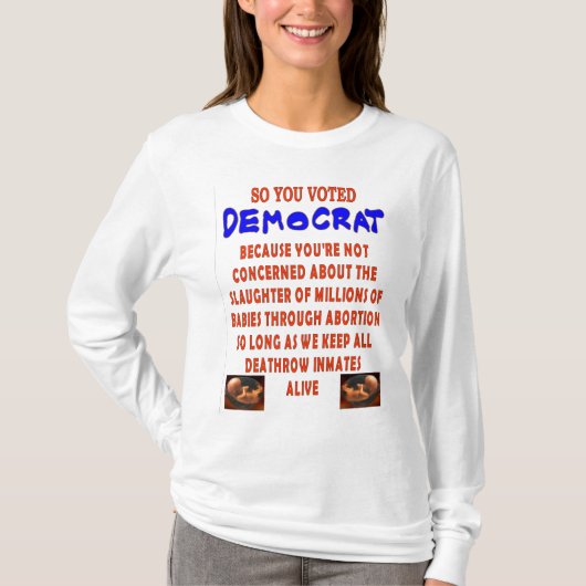 だからデモカートに投票した Tシャツ (正面)