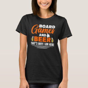 だからビールアルコールボードゲームボード Tシャツ