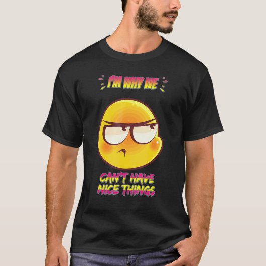 だからユーモアのおもしろいが上手おもしろいくない Tシャツ (正面)