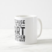 だから俺がアート先生だから コーヒーマグカップ (正面右)