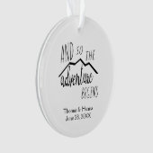 だから冒険は山素朴の結婚始まる オーナメント (正面)