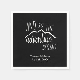 だから冒険は山素朴の結婚始まる スタンダードカクテルナプキン