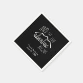 だから冒険は山素朴の結婚始まる スタンダードカクテルナプキン (角)