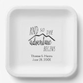 だから冒険は山素朴の結婚Paを始める ペーパープレート (正面)