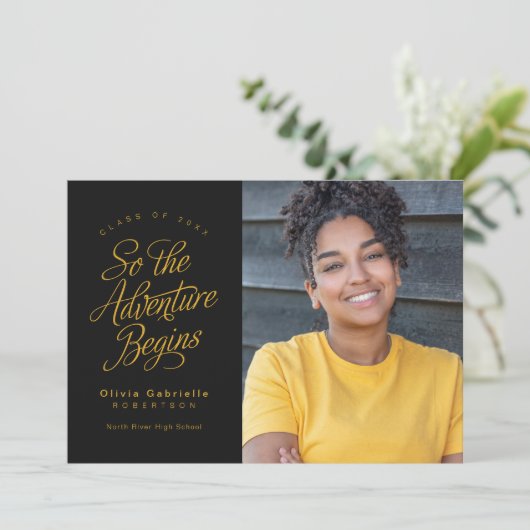 だから冒険は黒い黄色の卒業を始める 案内状 (スタンド正面)