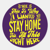 だから家に嫌みを言って居続けたかった ラウンドシール (正面)