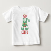 だから小妖精や小人の可愛いおもしろいクリスマス ベビーTシャツ (正面)