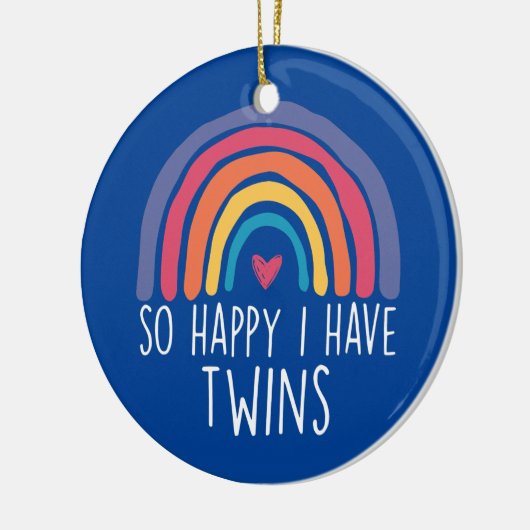だから幸せ私はツインレイボウ親ママパパ セラミックオーナメント (左)