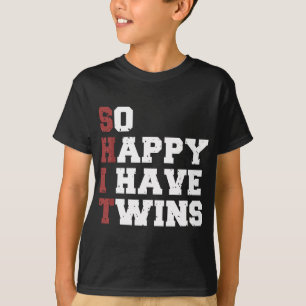 だから幸せ私は双子おもしろい2022両親ママパパG Tシャツ